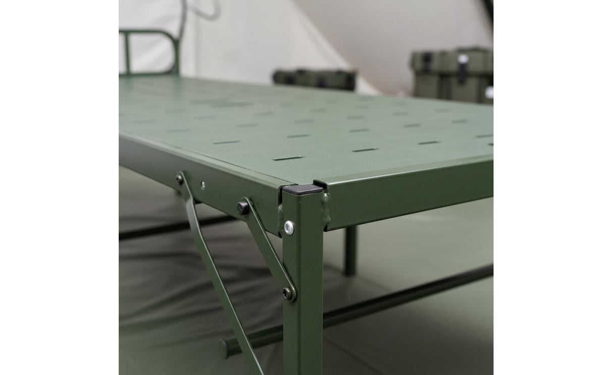 Emergency Relief Cot Foldable Steel Frame Folding Bed Easy Storage Portable Folding Bed for Camping, Outdoor