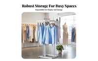 Freestanding Multi-limb Display Stand sturdy Construction Adjustable 4-limb Rack SpaceSaving retail outlet apparatus Easy Assembly for Retailers, Boutique Owners, Showroom, Market Stall