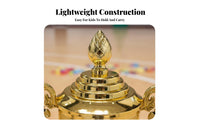 Custom Engraving Kindergarten Prize Award Cup Lightweight Plastic Gold Award Cup Golden Finish Engravable Award Cup Creative Design for Students, Teachers, Event Organizers, School Events, Competitions, Training Programs, Parties
