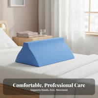 Pressure Relief Ankle Protector Cushion Ergonomic Design Heel Protector Pillow Soft Cover for Paralyzed Individuals, Elderly, Hospital
