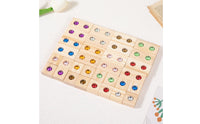 Wooden Gemstone Blocks Wood Acrylic Gem Blocks Smooth Edges Educational Toy for Kids, Preschoolers, Kindergarten