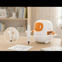 Educational Drawing Robot with Cards Rechargeable Drawing Machine with Cards Interactive Learning Robot Compact for Classroom