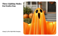 illuminateing specter with Witch Hat Spooky Atmosphere Lighted specter with Hat for Garden