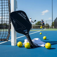 Professional Matte Carbon Pickleball Racket Long-Lasting 16mm Pickleball Paddle Lightweight Sports Gear Rotation Control for Competition, Training