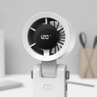 100 Speed Levels Turbo Hand Fan Long Battery Life Rechargeable Handheld Fan Type-C Charging Personal Cooling Device Strong Breeze for Students, Outdoor, Travel