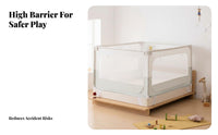 Insect Protection Infant Anti-Fall Mosquito Net Full Enclosure Bed Tent See-Through Mesh Baby Safety Gear Zippered Entry for Infants, Toddlers, Parents, Indoor, Bedroom, Nap Time, Travel