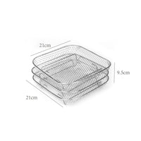 Long-Lasting Air Fryer Grill Rack Food Grade Multi-Layer Skewer Rack Rust-Proof for Toasting, Grilling, Dehydrating
