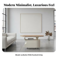 Modern design Rolling Couch Table With casters Rolling C-Table 2-Tier Storage Household Furniture Multipurpose for Apartment Dwellers, Homeowners, Students, Living Room, Bedroom, Home Office, Kitchen