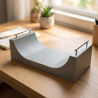 Tabletop Fingerboard Ramp with Handrails Miniature Fingerboard Obstacle Realistic Finger Skateboard Ramp Portable for Fingerboarders