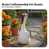 Indoor Outdoor Use Screaming Chicken Statue Creative Design Funny Chicken Statue Weather Resistant for Garden, Desktop, Bookshelf