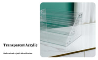 Acrylic Medicine Display Rack Space-Saving Acrylic Display Effortless Assembly Clear Multi-Tier Organizer for Pharmacists, Collectors