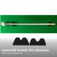 2 Pieces Double-Wheel-Wheel Design Pool Cue Straightness Checker Long-Lasting Metal Construction Billiard Cue Straightness Checker Silent