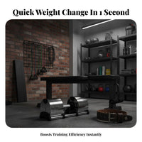 Adjustable Dumbbell Reliable Fastening System Adjustable Dumbbells Versatile Instant Adjust Dumbbell Set for Women, Beginners