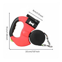 Double Head Leash Auto-Untangling Double Dog Leash Separate Locking Pet Accessory for Outdoor, Walking