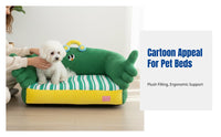 Scallion-Shaped Lounger All-Season Plush Pet Sofa Novelty Design Supportive Bolsters for felines, Indoors, Resting