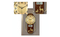 Vertical Wall Clock with Calendar Easy to Read Decorative Wall Clock Elegant Sleek for Entryway