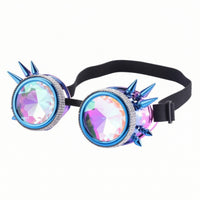 Steampunk Goggles Pointed Goggles with Spikes Mirrored Eyewear for Cosplayers, Entertainers