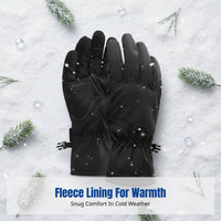 Ski Gloves, Winter Thickened, Touchscreen-Compatible, Windproof Thermal Outdoor Cycling Gloves for Men & Women, Anti-Slip