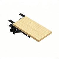 No-Drill Desk Extension Board with Clamp Ergonomic Clamp-on Desk Extender Collapsible Foldable Keyboard Shelf Long-Lasting for Students