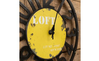 Openwork Vintage Wall Clock Black Frame Round Wall Clock Large 40 Cm Home Decor