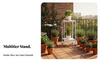 Multitiered Rolling Plant stand with casters Multitiered Planter stand for Indoor