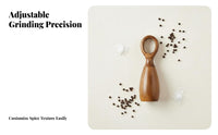 Acacia Seasoning Mill Ceramic Solid Acacia Wood Seasoning Mill Versatile Wooden Seasoning and Pepper for Kitchen, Dining Table, BBQ
