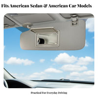 Sun Visor Mirror Exact Fit Replacement Sun Visor Cosmetic Mirror Cover Easy Installation Automotive Trim Part