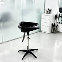 Shampoo Basin Cart Professional Portable Salon Sink Stable Hair Sink with Drain Hose for Barbers