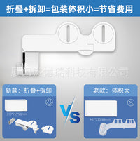 Non-Electric Bidet Attachment Dual Nozzle Thin Smart Toilet Seat