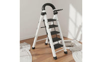 Household Folding Ladder Foldable Folding Stepladder Heavy Duty Portable Step Ladder for Kitchen, Garage, Warehouse