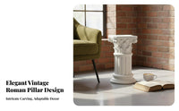 Roman Pillar Plinth Artistic Design Romandesign Pillar Statement Piece Robust Duty for Cafe Owners, Art Collectors
