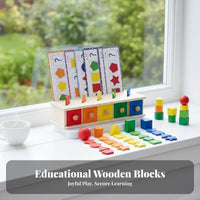 Early Education Shape and Color Matching Box Cognitive Development Color and Shape Matching Toy Hand-Eye Coordination Educational Approach Coin Box Sensory Play for Toddlers, Preschoolers, Kindergarten, Preschool, Daycare