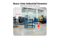 High Load Capacity Heavy Duty Tool Cart Versatile Multi-Layer Rolling Trolley All-Steel Construction Workshop Service Cart Locking Caster Wheels for Factory Workers, Warehouse Personnel, Mechanics, Repair Shop, Garage