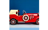 Handmade Retro Desktop Ornament Painted Finish Vintage Car Ornament Glossy Vehicle Decor Non-Electric