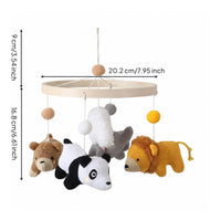 Crochet Creature Mobile Knitted Texture Infant Decor Stuffed for Crib