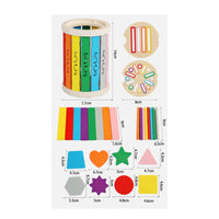 Wooden Educational Sorting Toy Hands-on Color Sorting Toy Painted Finish