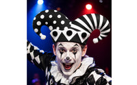 Fool Hat Eye-Catching Fool Hat with Curved Protuberances Multicolor Costume Headpiece for Adults