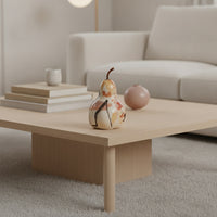 Fruit Sculpture Elegant Sculpture with Stem Contemporary Decorative Detail for Hotel