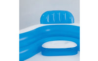 Lounge Pool with Seats Inflatable Family Lounge Pool Adult Kids for Backyard, Garden