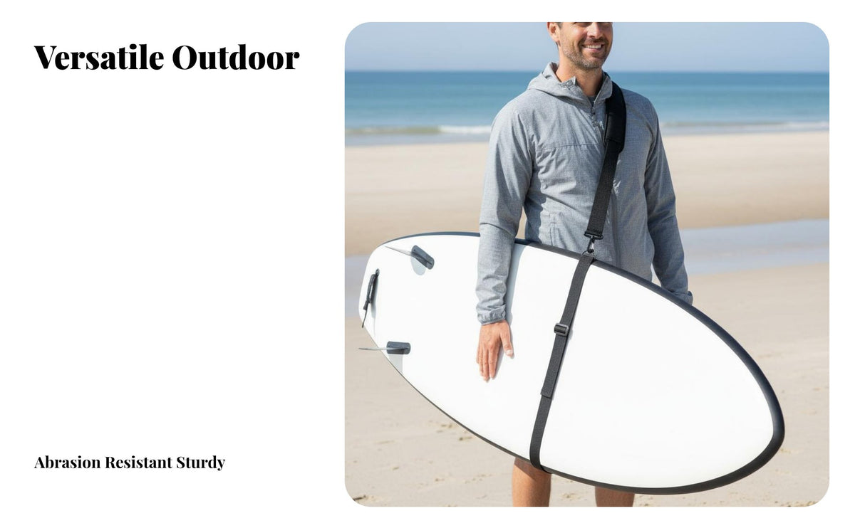 Paddle Board Transport Strap Multifunctional Adjustable Stand-up Paddleboard Transport Strap Heavy-Duty Buckles Adjustable Board Carrier for Paddlers