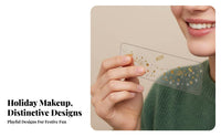 Faux speckles shimmering Freckle Sticker Gold and Silver Foil shimmering Freckle Decal Easy to Apply Makeup Accessory celestial skinShaped Design for Party-Goers, celebration Attendees, Women, Halloween, Holidays, celebrations, Costume occasions