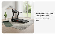 Space-Saving Electric Treadmill Shock Absorption Home Treadmill Quiet Engine Folding Running Machine LED Display for Walkers, Runners, Beginners, Gym, Apartment