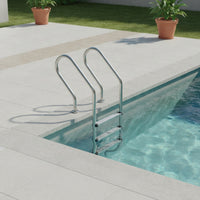 Stainless Steel Pool Ladder Anti-Skid Pool Ladder with Handrails Rust-Resistant