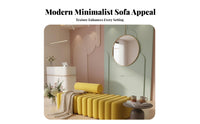 Minimalist Design Upholstered Guest Settee Long Strip Shape Upholstered Backless Settee Modern Look Commercial Furniture Elegant Aesthetics for Salon Owners, Shop Managers, Interior Designers, Clothing shop, Barbershop, Lobby, Bank
