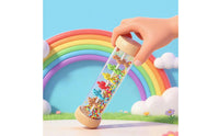 Rain Early Learning Rainfall Sound Tube Colorful Pattern Rainstick Shaker for Young Children, Preschool
