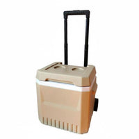 Wheeled Insulated Container Keeps Food Fresh Insulated Chiller Chest Easy to Move Portable Ice Chest for Outdoor Fishing, Car Travel