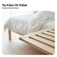 Wooden Bed Slats sturdy Wood Wooden Slat Frame Knot Mattress Support for Homeowners, DIY aficionados, Bedroom, Dormitory, Dorm Room