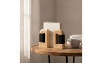 Resin Bookend Sturdy Bookend with Rope Architectural Book for Collectors