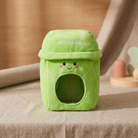 Trash Can Hat Novelty Cuddly Hat Wearable Garbage Bin Costume for Photo Shoots, Cosplay