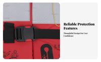 Kayaking Flotation Vest Adjustable Straps Watersports Buoyancy Aid Mature Safety Vest Fast-Release Buckles for Kayakers